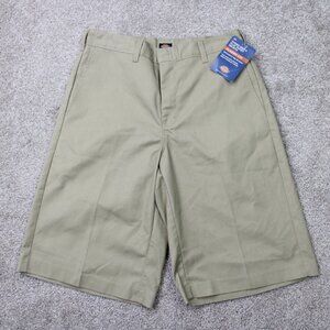 Dickies Shorts NWT Mens 30 Beige Classic Fit Flat Front Wrinkle Resistant